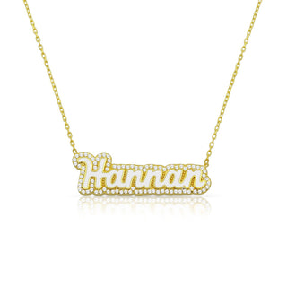 BUBBLE NAME NECKLACE English