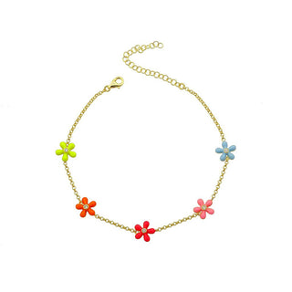 NEON FLOWERS ANKLET