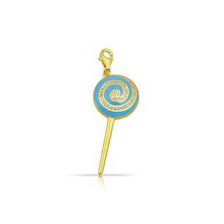 BABY BLUE CANDY LOLLIPOP CHARM