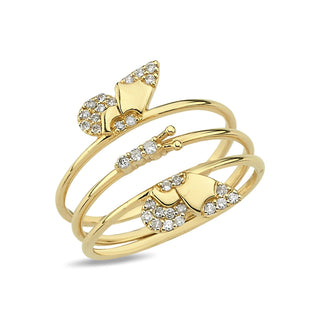 THE TRIPLE BUTTERFLY RING