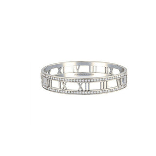 SILVER ATLAS DIAMOND BRACELET