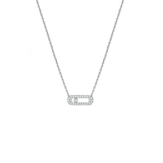 SQUARE SILVER UNO MOVE NECKLACE