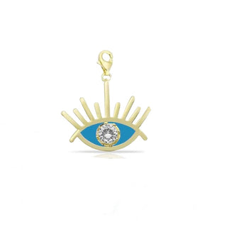 TURQUOISE SOLITAIRE EYE CHARM