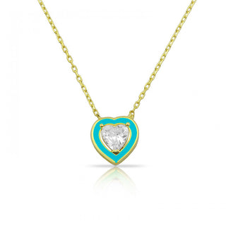 CANDY TURQUOISE HEART NECKLACE