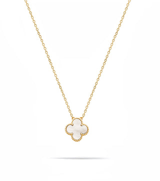 WHITE ONE FLOWER  NECKLACE