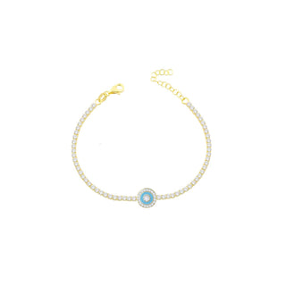 CIRCLE EYE TENNIS BRACELET