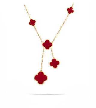 RED MAGIC 6 FLOWER NECKLACE