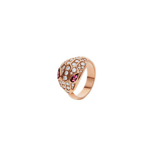 ROSE  SERPENTI HEAD VIPER RING