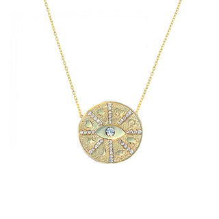 ROUND CHARM EYE NECKLACE